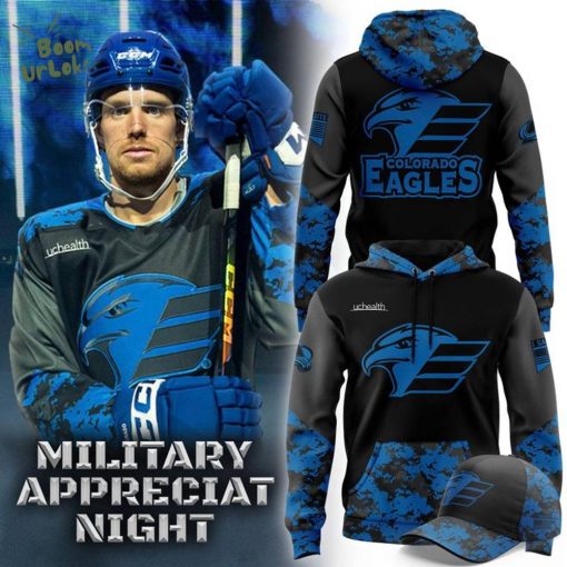 Colorado Eagles Military Appreciation Night Hoodie 2025
