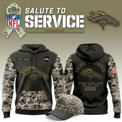 Denver Broncos ” Saluteto Service ” 2025 Hoodie(Custom)