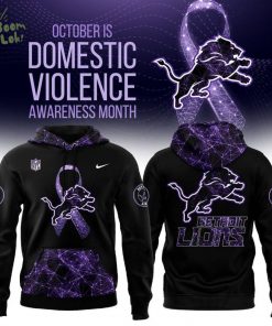 Detroit Lions Domestic Violence Awareness Month Hoodie