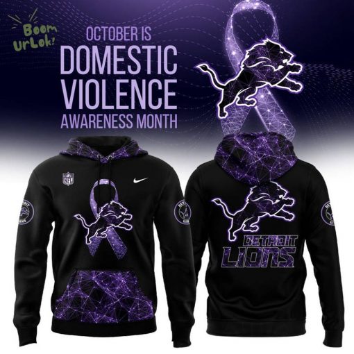 Detroit Lions Domestic Violence Awareness Month Hoodie