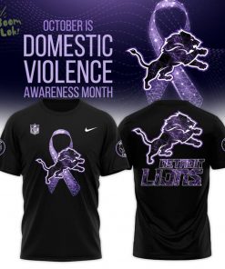 Detroit Lions Domestic Violence Awareness Month Tee