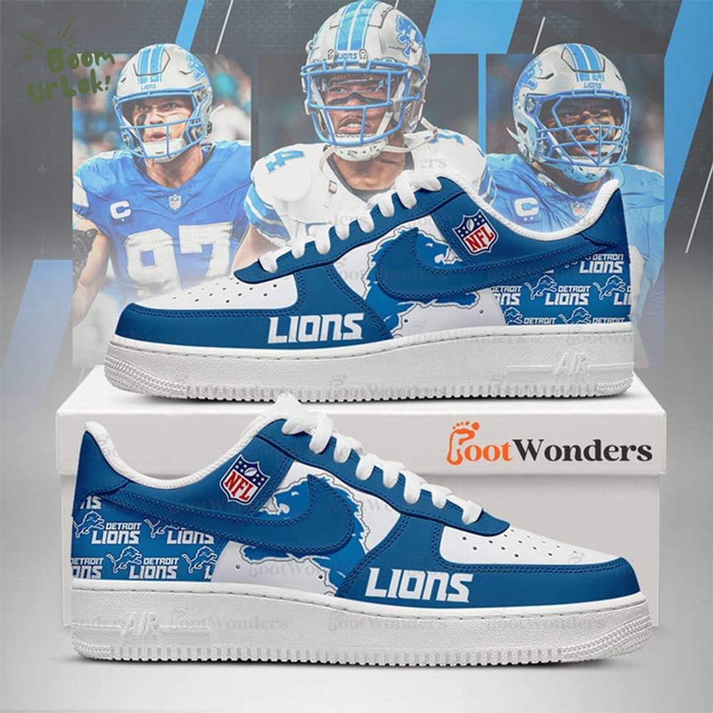Detroit Lions | Premium AF1 Shoes Limited Edition 2025 Detroit Lions | Premium AF1 Shoes Limited Edition 2025