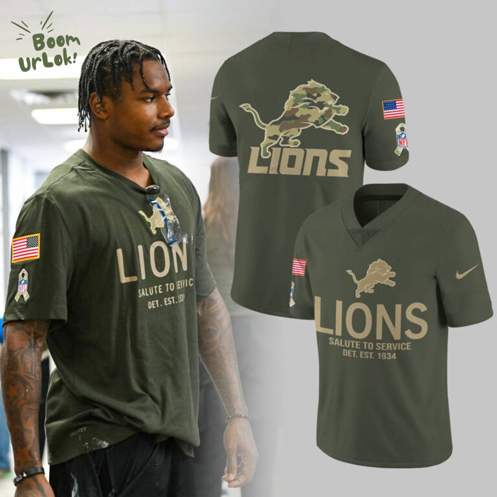 Detroit Lions Salute to Service 2025 Jersey Detroit Lions Salute to Service 2025 Jersey
