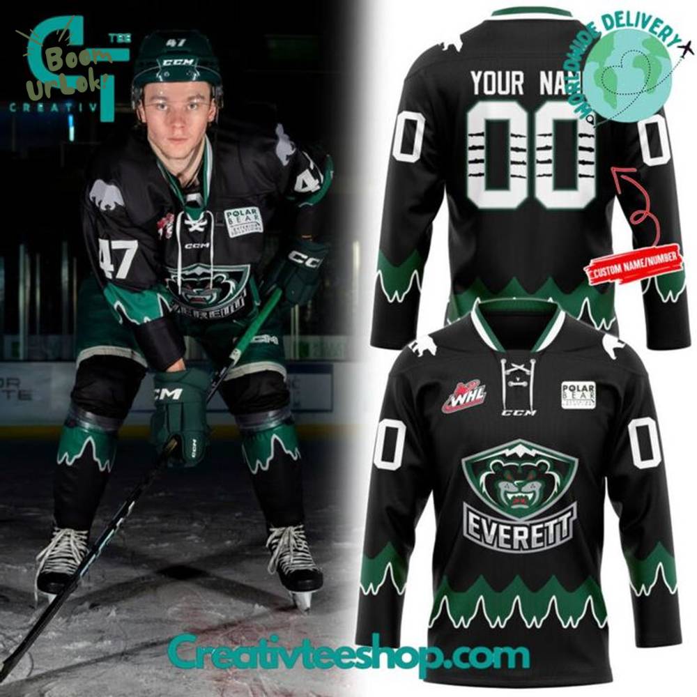 Everett Silvertips Nightmare New 2025 Custom Hockey Jersey Everett Silvertips Nightmare New 2025 Custom Hockey Jersey