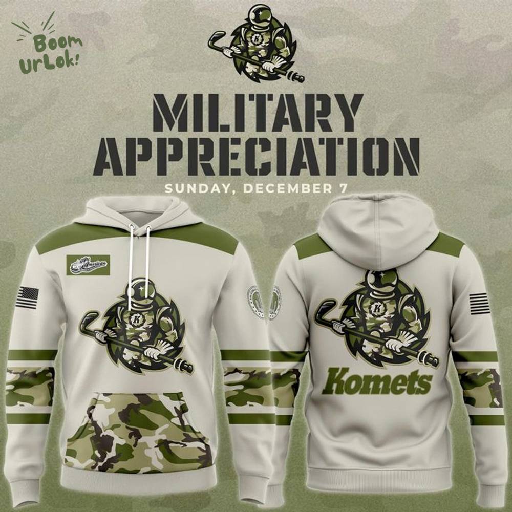 Fort Wayne Komets Military Appreciation Night Hoodie 2025 Fort Wayne Komets Military Appreciation Night Hoodie 2025