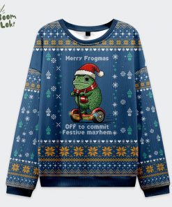 Funny Frogmas Mischief Ugly Sweat