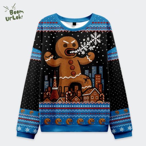 Gingerbread Monster Christmas Ugly Sweat