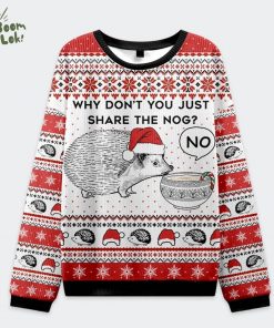 Hedgehog Rejection Christmas Ugly Sweat