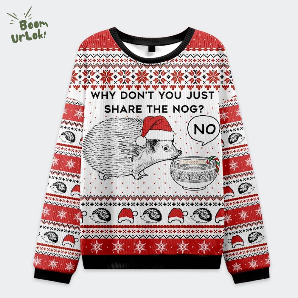 Hedgehog Rejection Christmas Ugly Sweat Hedgehog Rejection Christmas Ugly Sweat
