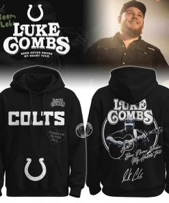 IND x Luke Combs “Beer Never Broke My Heart Tour 2025” Black Hoodie – Special Edition