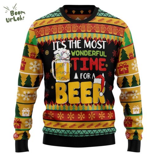 It’s The Most Wonderful Time For A Beer Ugly Christmas Sweater