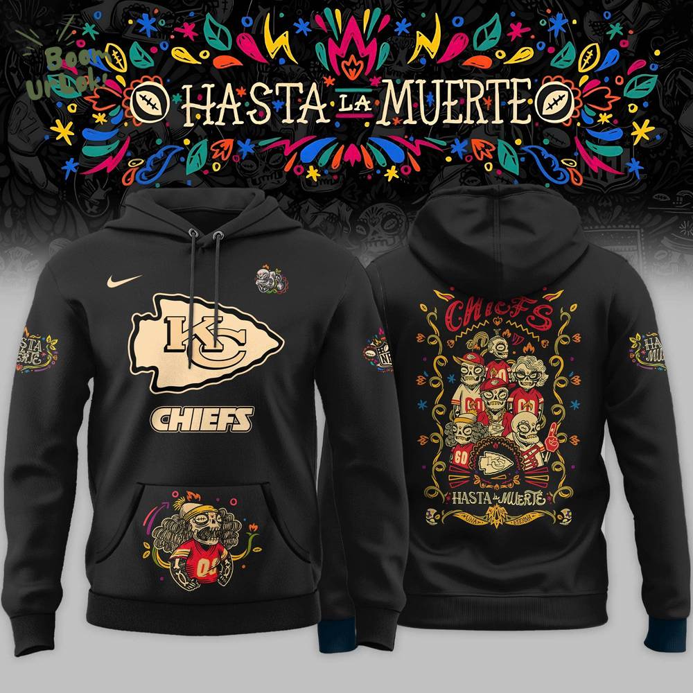 KC Chiefs x Hasta la Muerte 2025 Special Editions Hoodie KC Chiefs x Hasta la Muerte 2025 Special Editions Hoodie