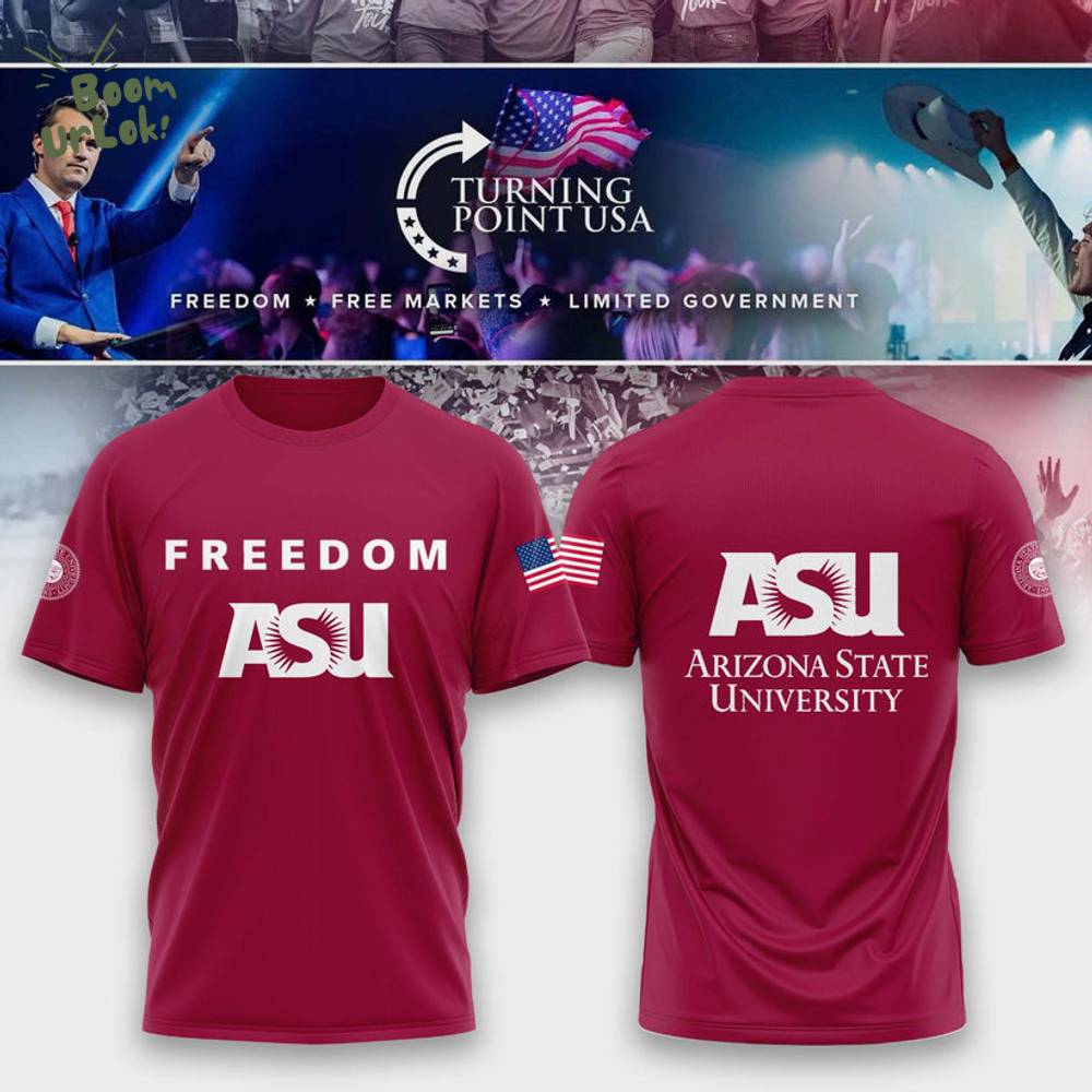 Limited Edition Arizona State University x Turning Point USA T-Shirt Limited Edition Arizona State University x Turning Point USA T-Shirt