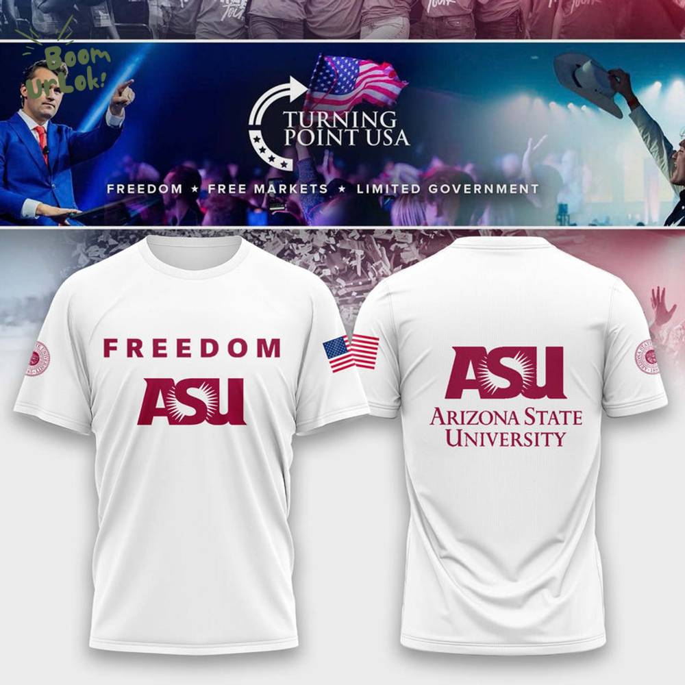 Limited Edition Arizona State University x Turning Point USA W T-Shirt Limited Edition Arizona State University x Turning Point USA W T-Shirt