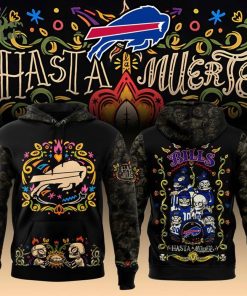 Limited Edition Buffalo Bills Black Hasta La Muerte Graphic Hoodie