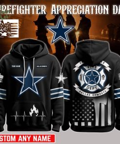 Limited Edition Dallas Cowboys x Firefighter Appreciation Honor Hoodie-3D Unisex Hoodie