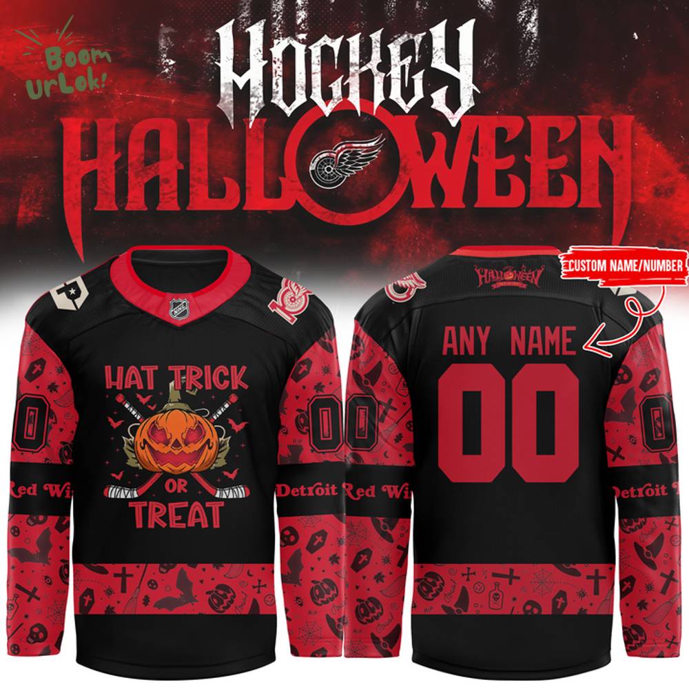 Limited Edition Detroit Red Wings 2025 Halloween Night Jersey Limited Edition Detroit Red Wings 2025 Halloween Night Jersey