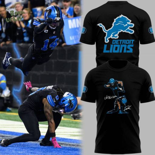 Limited Edition Lions Football SuperBrown & SpiderGibbs 🔥🔥🔥 Black T-Shirt