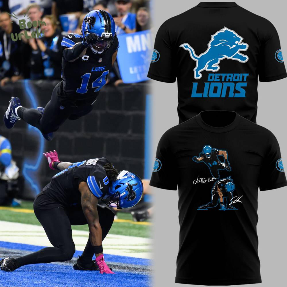 Limited Edition Lions Football SuperBrown & SpiderGibbs ๐ฅ๐ฅ๐ฅ Black T-Shirt Limited Edition Lions Football SuperBrown & SpiderGibbs ๐ฅ๐ฅ๐ฅ Black T-Shirt