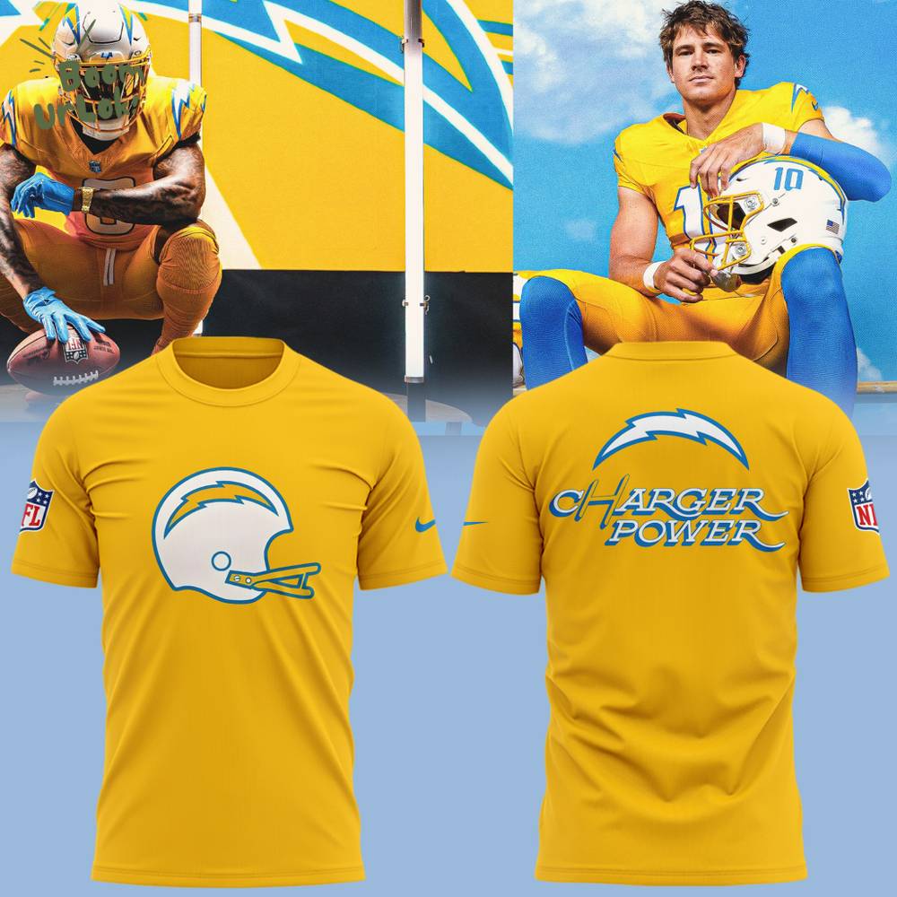 Limited Edition Los Angeles Chargers Charger Power Tshirt 2025 Limited Edition Los Angeles Chargers Charger Power Tshirt 2025
