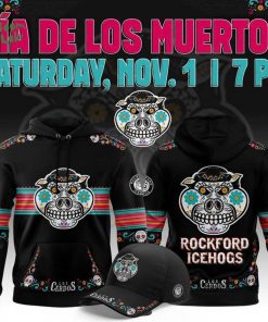 Limited Editions Rockford IceHogs x 2025 Dia de Los Muertos Hoodie