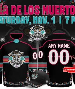 Limited Editions Rockford IceHogs x 2025 Dia de Los Muertos Jersey