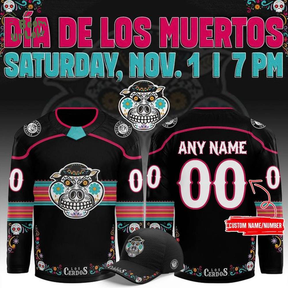 Limited Editions Rockford IceHogs x 2025 Dia de Los Muertos Jersey Limited Editions Rockford IceHogs x 2025 Dia de Los Muertos Jersey