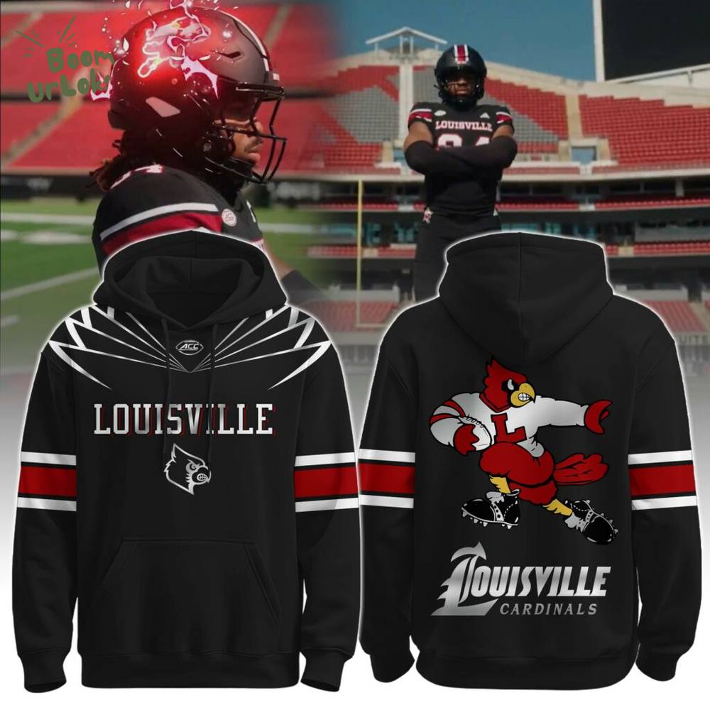 Louisville Cardinals Retro Mascot Hoodie Louisville Cardinals Retro Mascot Hoodie