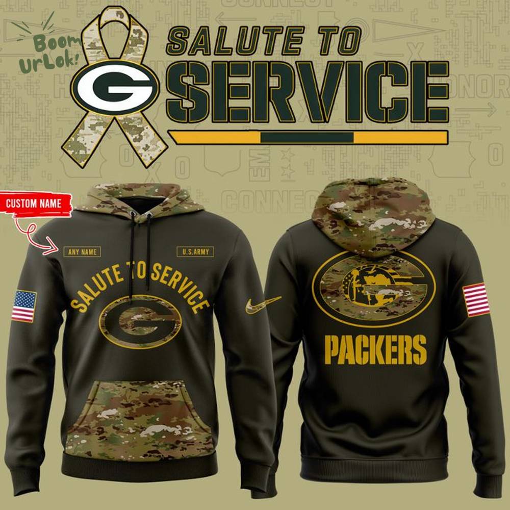 Men's Nike Camo Green Bay Packers 2025 NFL Salute to Service Limited Pullover Hoodie Men's Nike Camo Green Bay Packers 2025 NFL Salute to Service Limited Pullover Hoodie