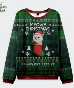 Meowy & Grumpy Festive Christmas Ugly Sweat