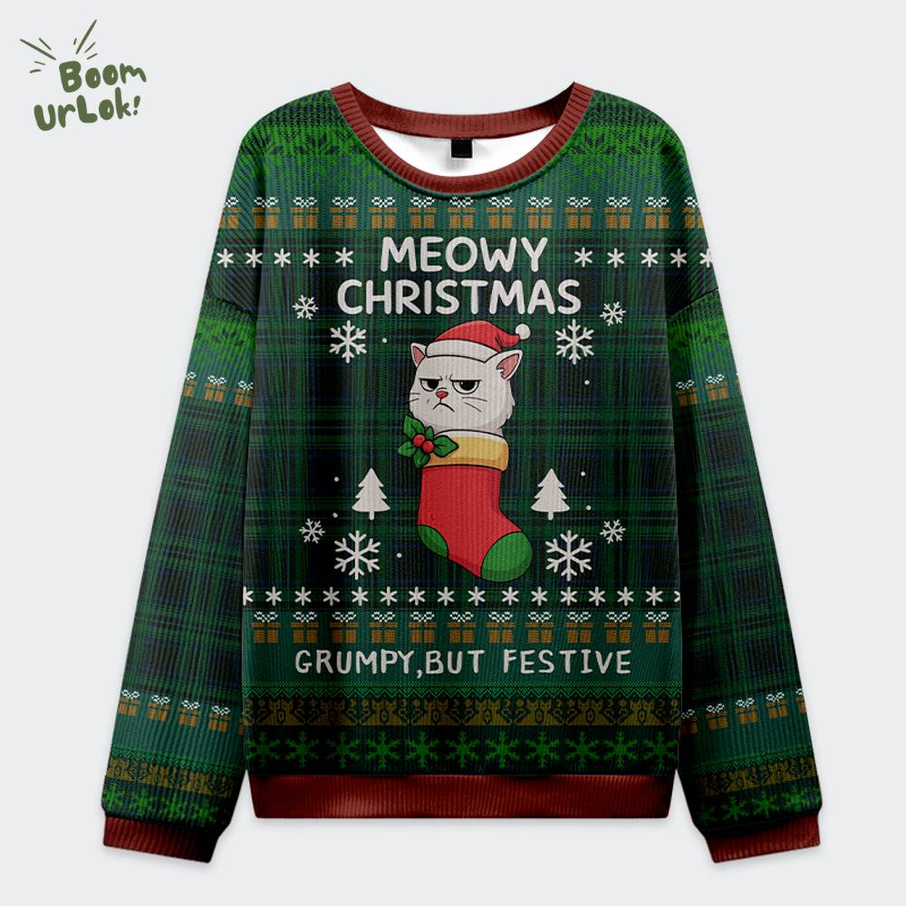 Meowy & Grumpy Festive Christmas Ugly Sweat Meowy & Grumpy Festive Christmas Ugly Sweat