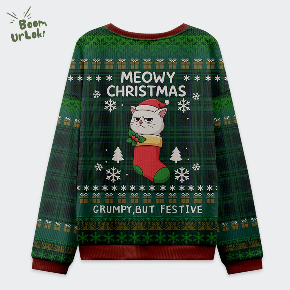 Meowy & Grumpy Festive Christmas Ugly Sweat Meowy & Grumpy Festive Christmas Ugly Sweat