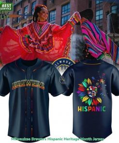 Milwaukee Brewers Hispanic Heritage Month Jersey-3D Baseball Jersey