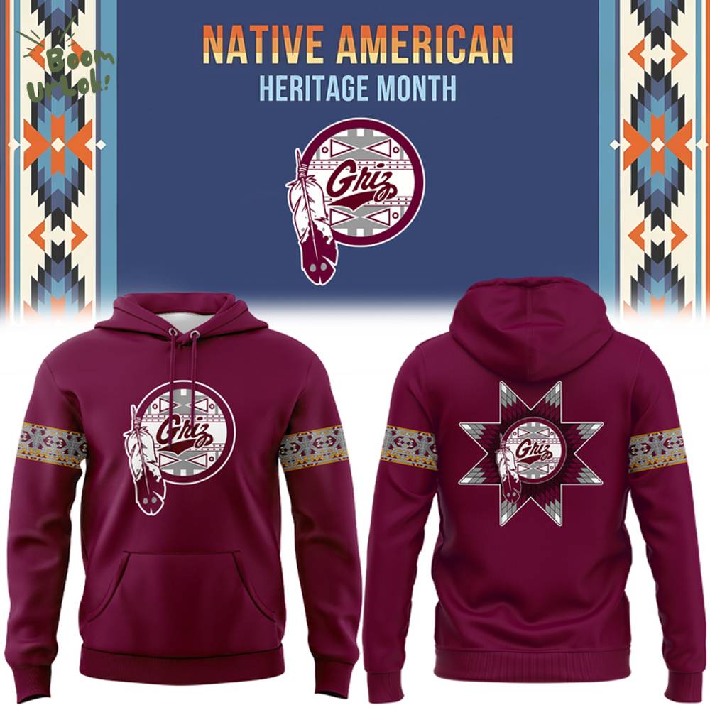 Montana Grizzlies football Native American Heritage Month Hoodie Montana Grizzlies football Native American Heritage Month Hoodie