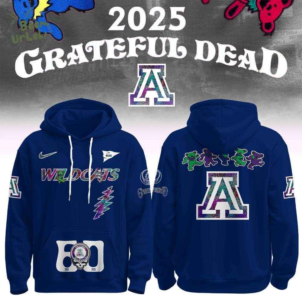 NCAA x Grateful Dead 60th Blue Hoodie Editions Limited 1965 2025 NCAA x Grateful Dead 60th Blue Hoodie Editions Limited 1965 2025