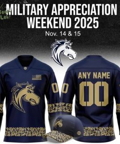 Ogden Mustangs ” Military Night ” Hockey Jersey 2025