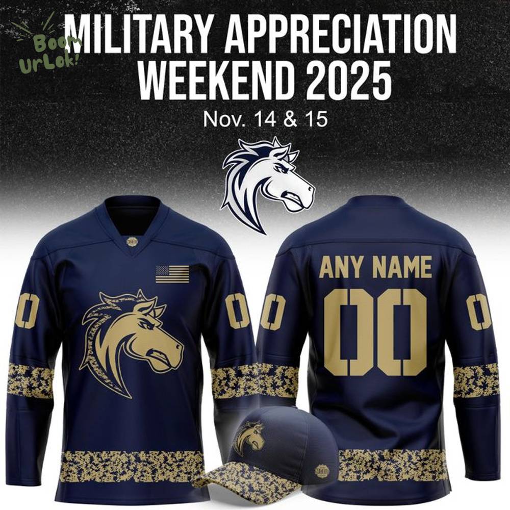 Ogden Mustangs '' Military Night '' Hockey Jersey 2025 Ogden Mustangs '' Military Night '' Hockey Jersey 2025