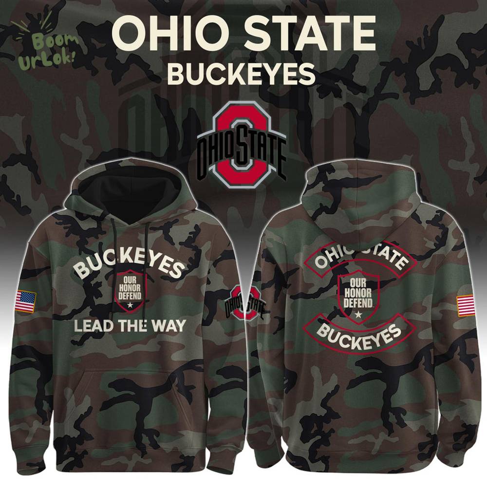 Ohio State Buckeyes “Lead The Way” Camo Hoodie – Limited Edition Ohio State Buckeyes “Lead The Way” Camo Hoodie – Limited Edition