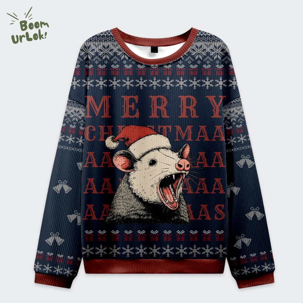 Opossum Holiday Cheer Christmas Ugly Sweat Opossum Holiday Cheer Christmas Ugly Sweat