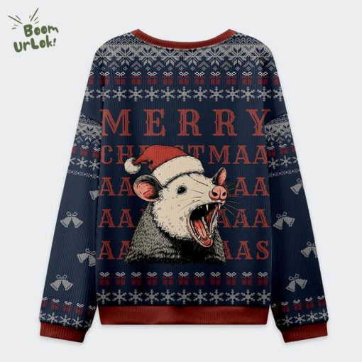 Opossum Holiday Cheer Christmas Ugly Sweat