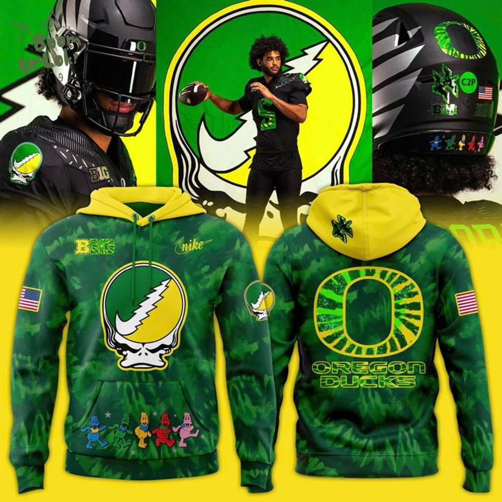 Oregon Ducks Football 2025 Grateful Ducks Tie-Dye Hoodie Oregon Ducks Football 2025 Grateful Ducks Tie-Dye Hoodie