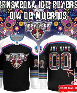 Pensacola Ice Flyers “November 1 at our Day of the Dead Night” Hockey Jersey