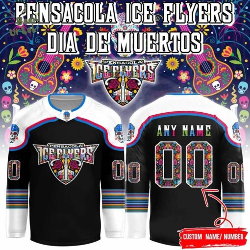 Pensacola Ice Flyers “November 1 at our Day of the Dead Night” Hockey Jersey