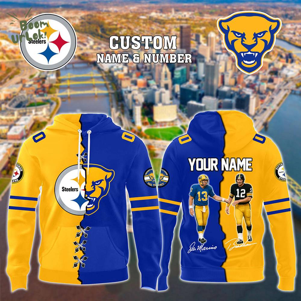 Pittsburgh Steelers x Pittsburgh Panthers Terry Bradshaw x Dan Marino Limited Edition-3D Unisex Hoodie Pittsburgh Steelers x Pittsburgh Panthers Terry Bradshaw x Dan Marino Limited Edition-3D Unisex Hoodie