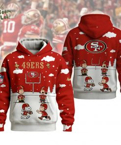 San Francisco 49ers Snoopy Hoodie – Peanuts Christmas