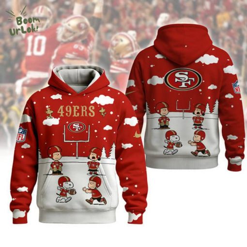 San Francisco 49ers Snoopy Hoodie – Peanuts Christmas