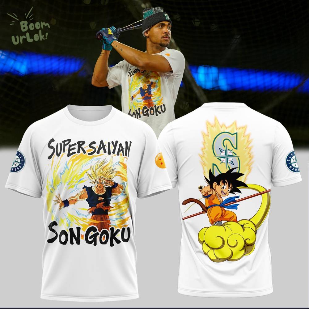 Seattle Mariners Julio Rodríguez Son Goku TShirt Seattle Mariners Julio Rodríguez Son Goku TShirt