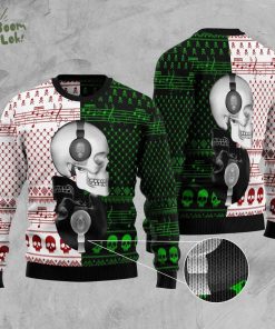 Skull Yinyang Ugly Christmas Sweater