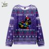 Cat Riding A Dinosaur Christmas Ugly Sweat