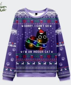 Sorry, I’m an Indoor Cat Christmas Ugly Sweat